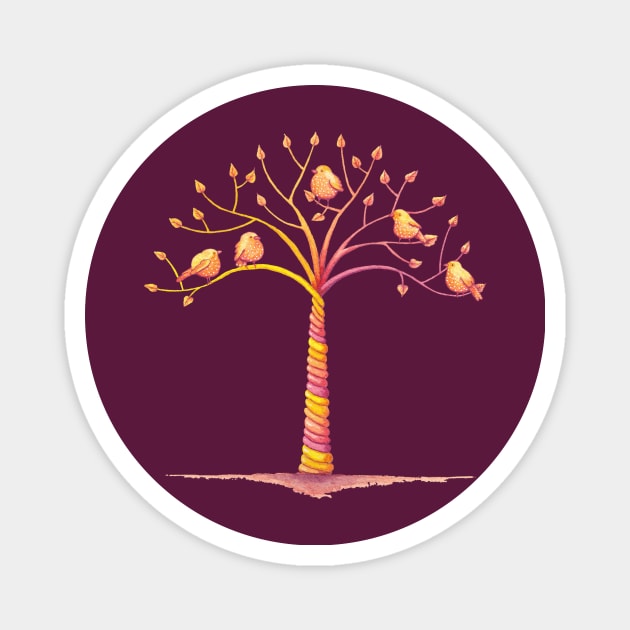 April Tree Magnet by Timone